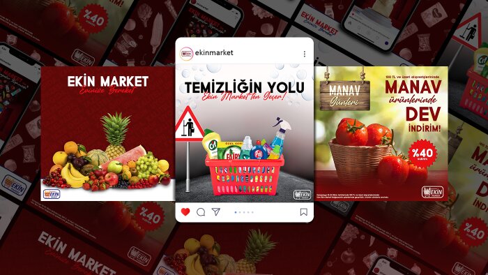 size en uygun instagram post tasarımını yaparım