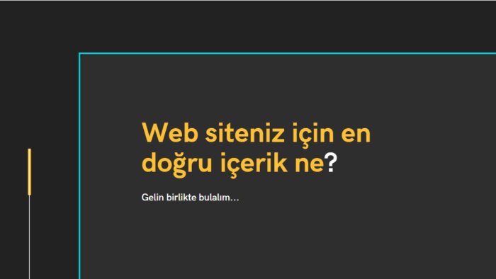 içerik / content fikri üretebilirim