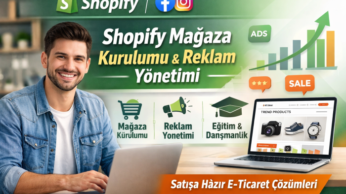  shopify mağazanızı kurar ve meta reklamlarınızı yönetirim