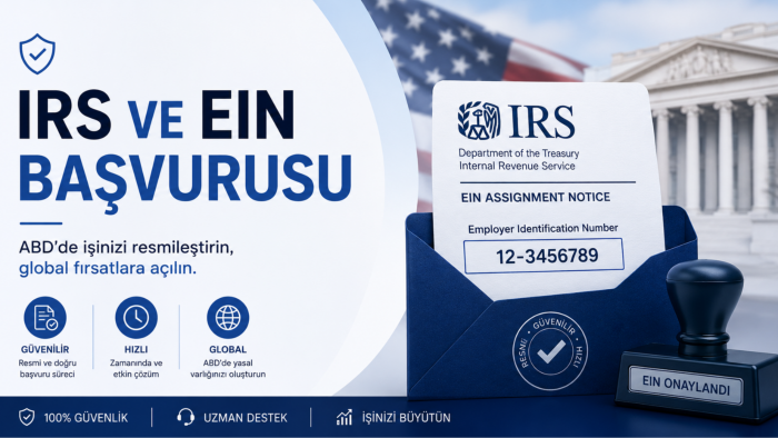 Amerika şirketiniz için vergi numarası başvurusu yaparım