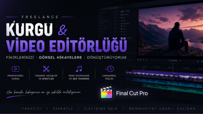 video kurgu yapıyorum