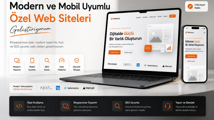 modern ve mobil uyumlu siteler yapıyorum