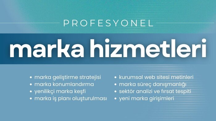 özgün stratejiler ve yaratıcı marka çözümleri sunabilirim
