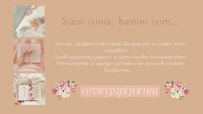sizin için istediğiniz türden yazılar yazabilirim