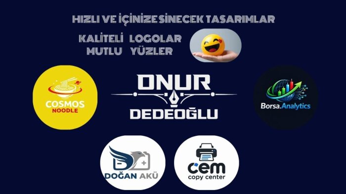 hızlı ,minimal ikonlu ve uygun fiyatlı logolar tasarlarım