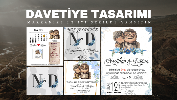 hayallerinizi gerçeğe dönüştüren davetiyeler tasarlıyorum