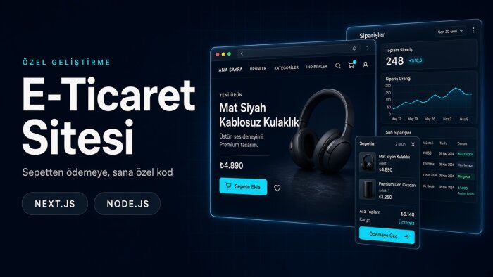 özel kodlanmış e-ticaret sitesi geliştirebilirim