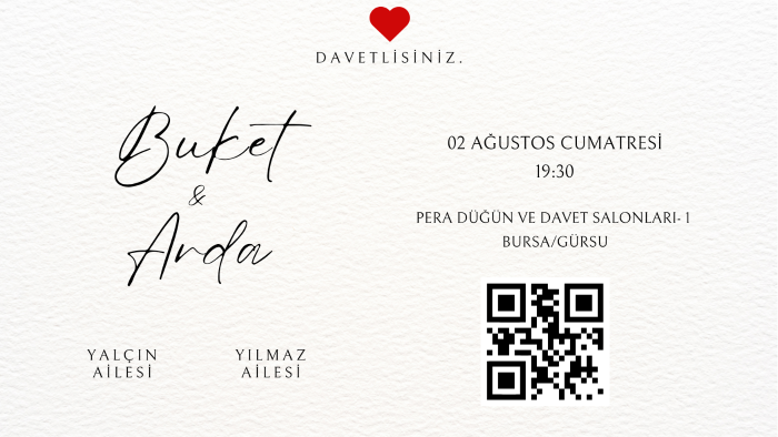 davetiye hazırlarım