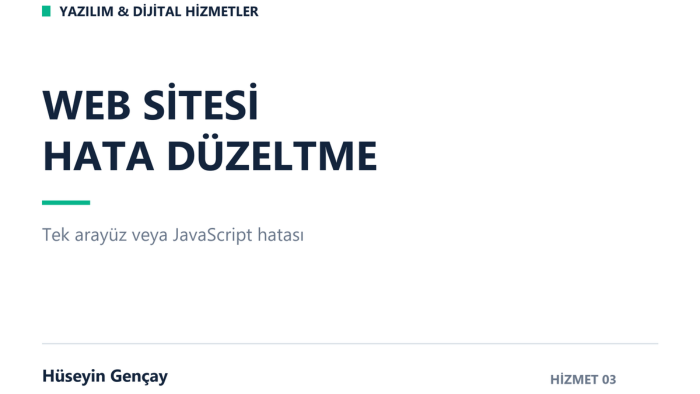 web sitenizdeki arayüz ve JavaScript hatalarını gideririm