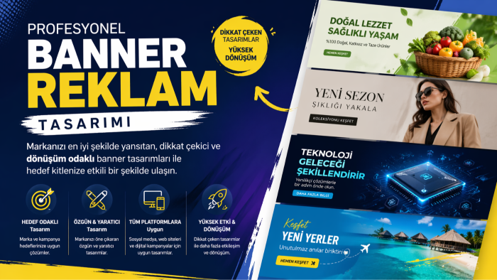 markanız için profesyonel reklam bannerları tasarlayabilirim