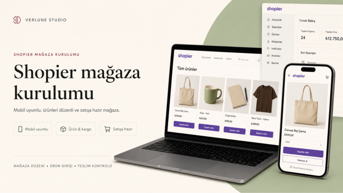 Shopier mağazanızı düzenli ve satışa hazır şekilde kurarım