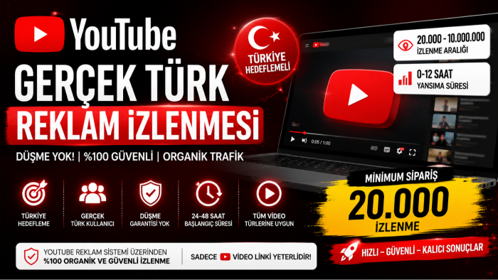 youtube reklam izlenmesi ile videonuzu büyütüyorum