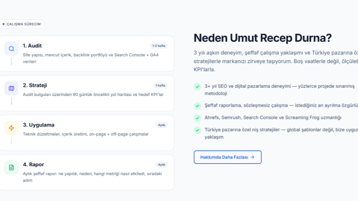 web sitenizi arama motorlarına optimize edebilirim