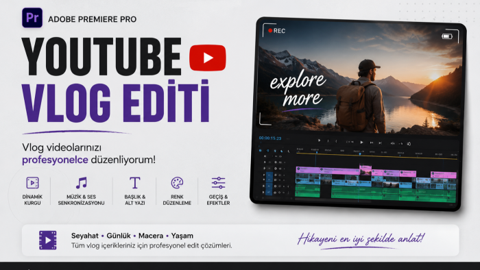 YouTube vlog videolarınızı editlerim