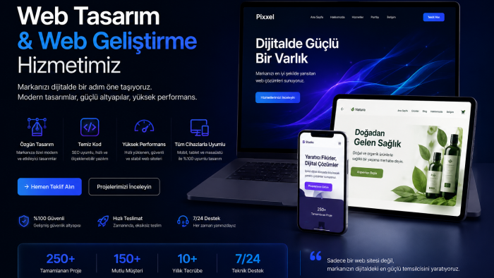 anahtar teslim, profesyonel web sitenizi hazırlarım