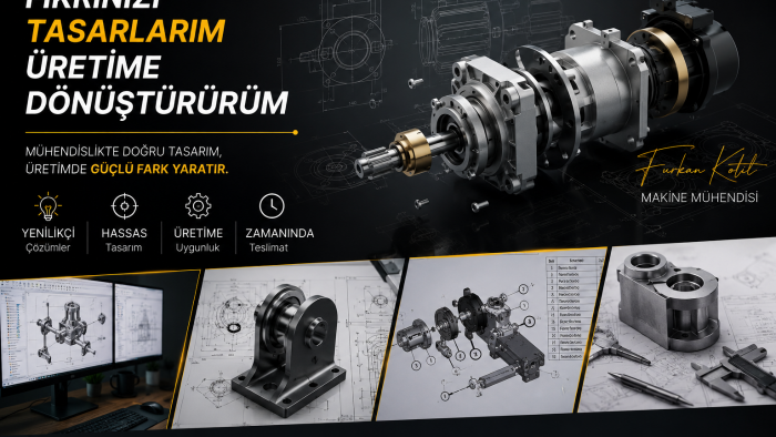 prototipten seri üretime giden yolu tasarlarım