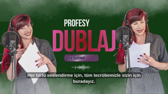 seslendirme ve dublaj yaparım
