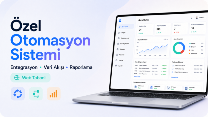 ihtiyacınıza özel otomasyon sistemleri geliştiririm