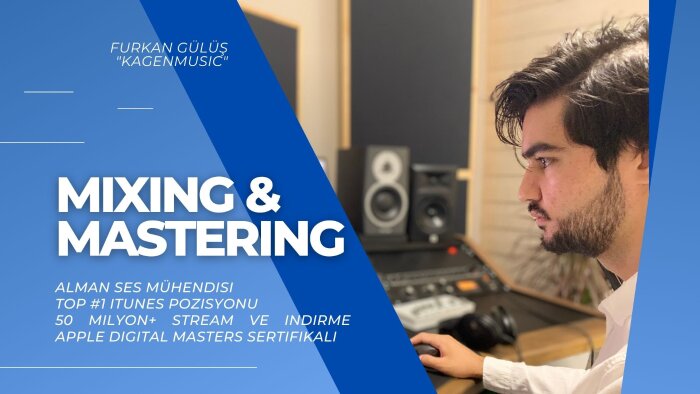 sertifikalı ses mühendisi olarak mix ve mastering yaparım