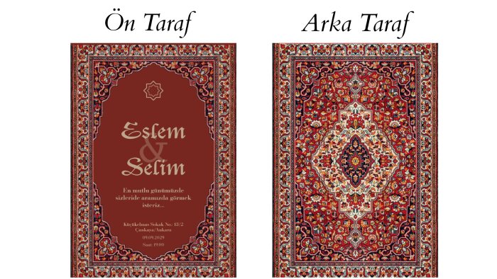 özgün davetiyeler oluşturuyorum