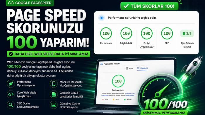 web sitenizin pagespeed sorunlarını gideririm