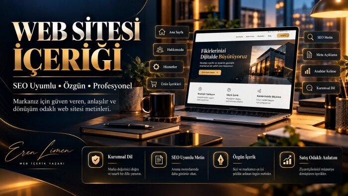 web siteniz için profesyonel SEO uyumlu içerikler yazarım