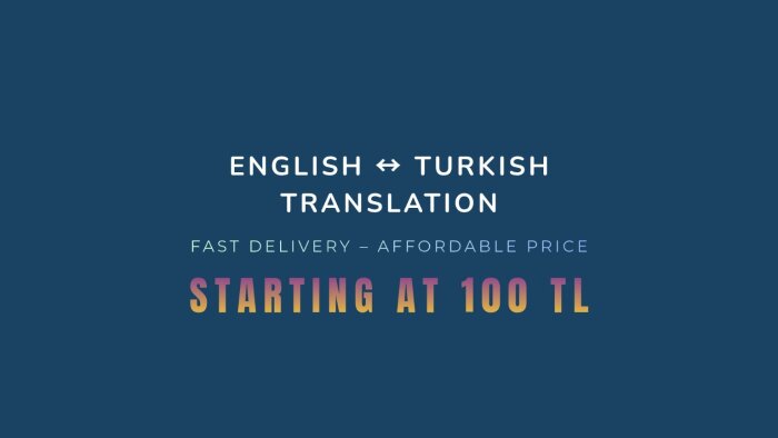 İngilizce Türkçe profesyonel çeviri yaparım