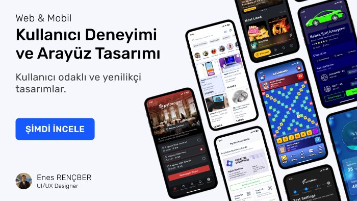 web ve mobil uygulamanız için ui/ux tasarımı yaparım
