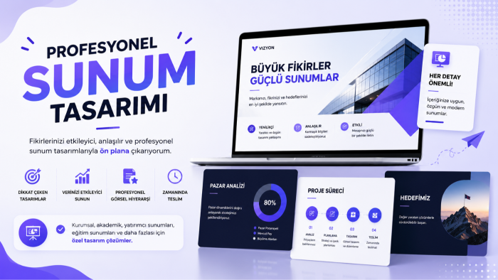 etkileyici ve profesyonel sunumlarınızı hazırlarım