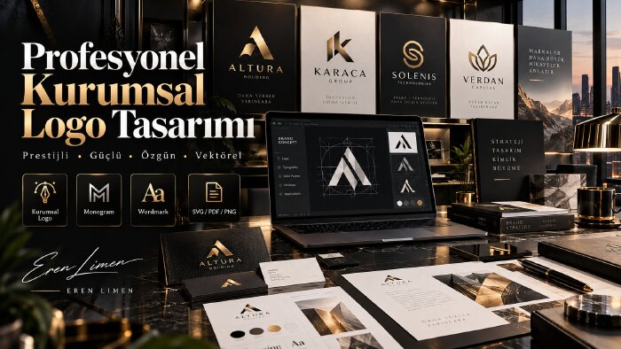 markanıza özel profesyonel kurumsal logo tasarlarım