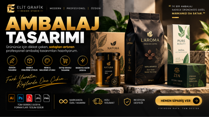 ürününüze özel profesyonel ambalaj tasarımı yaparım