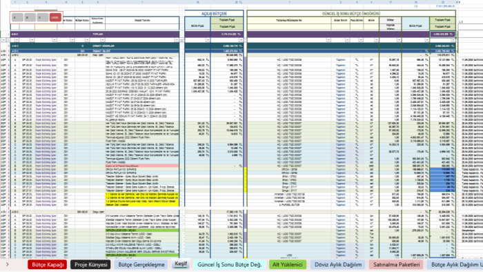 profesyonel Excel tabloları ve raporları hazırlarım