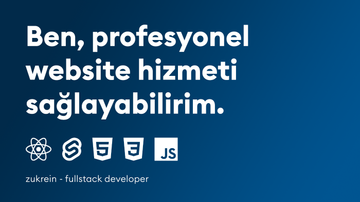 profesyonel bir şekilde web sitesi hizmetleri sunabilirim