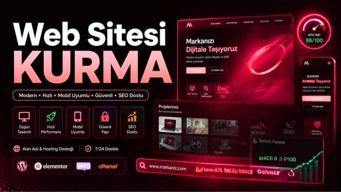 profesyonel şekilde anahtar teslim web sitesi yaparım