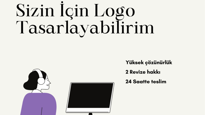 sizin için basit logo tasarımları yapabilirim