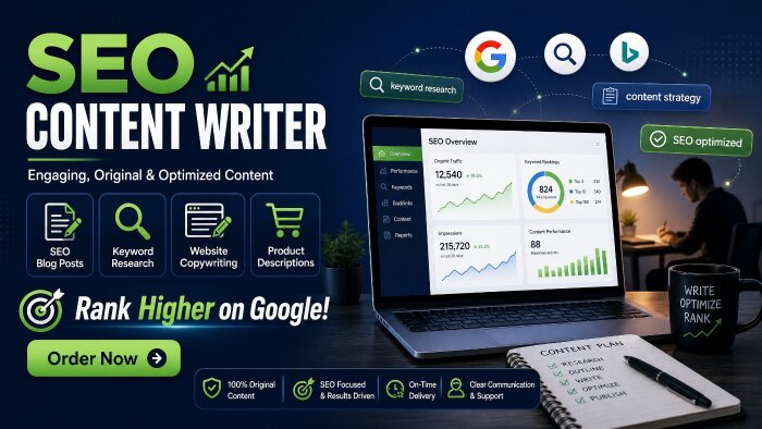 SEO uyumlu blog yazısı ve makale yazarım