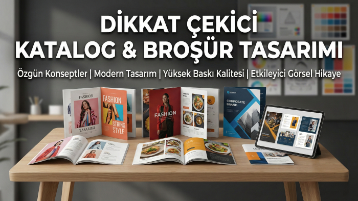 katalog ve broşür tasarımları yaparım