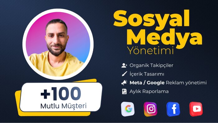  profesyonel sosyal medya yönetimi yapıyorum