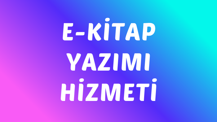 profesyonel ve özgün e-kitap yazabilirim