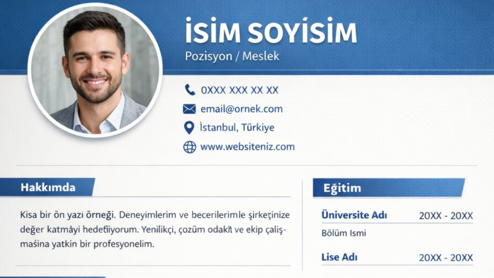 profesyonel şekilde cv hazırlıyorum