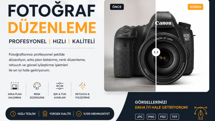 fotoğraflarınızı profesyonel şekilde düzenlerim