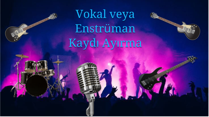 herhangi bir müziğin vokalini ayırırım