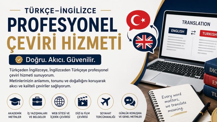 İngilizceden-Türkçeye çeviri yapıyorum