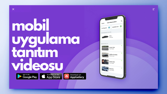 mobil uygulama tanıtım videonuzu hazırlarım