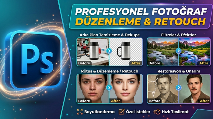 fotoğraflarınızı profesyonel şekilde düzenlerim