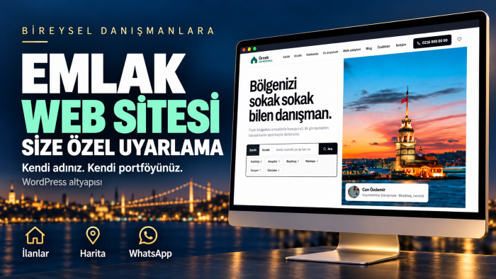 emlak danışmanları için kişisel WordPress sitesi kurarım