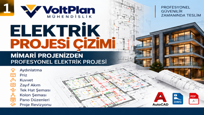 elektrik projesi çizebilirim
