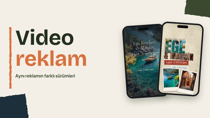 Meta reklamları için Reels video reklam seti hazırlarım