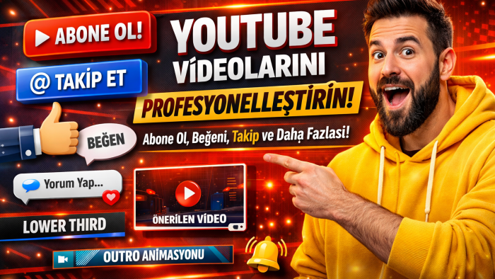 YouTube videolarınız için çeşitli elementler hazırlıyorum
