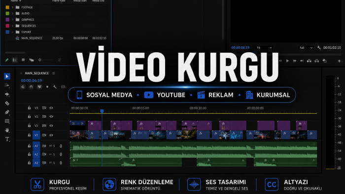 profesyonel ve dikkat çekici video kurguları hazırlarım